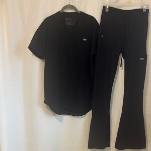 Figs Black Women's Flare Pants
